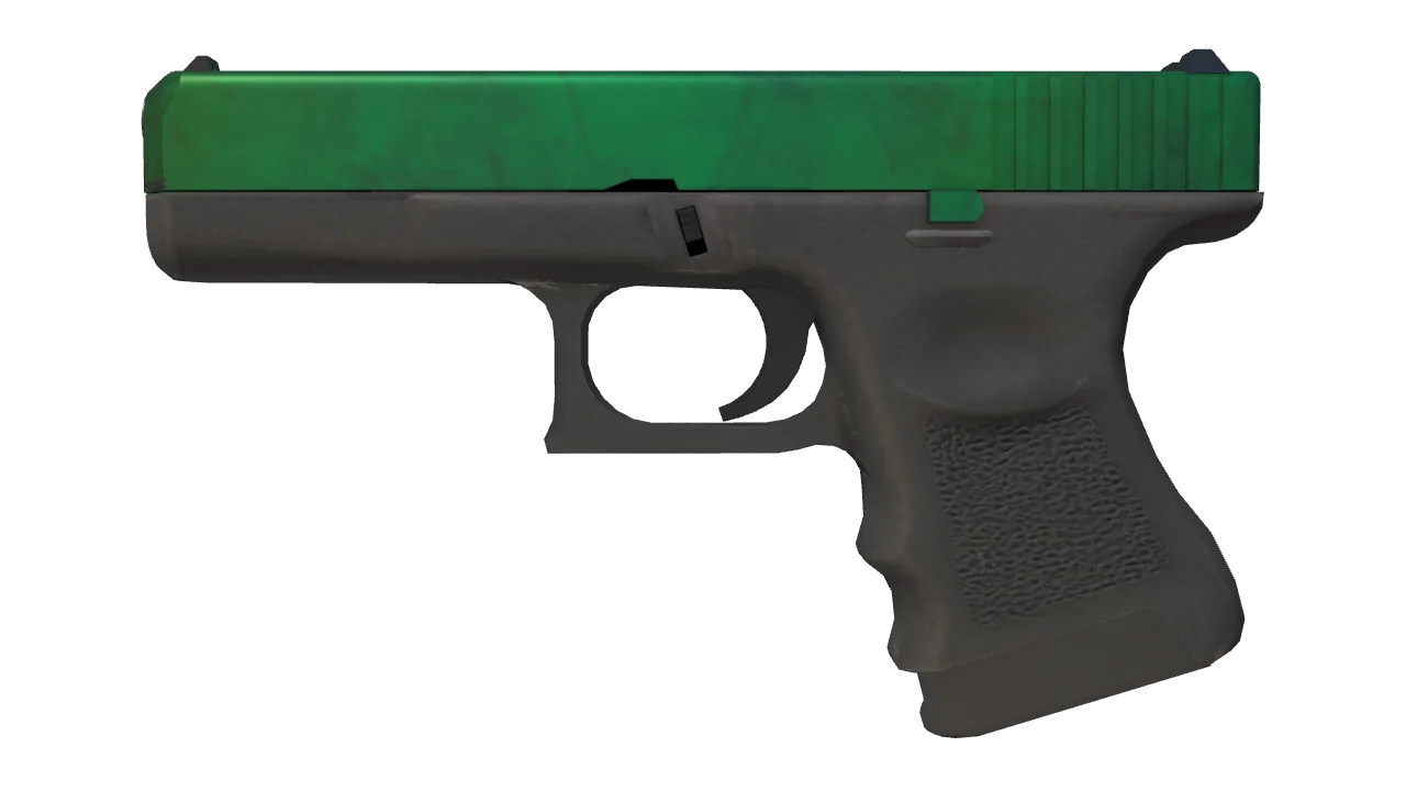 Glock-18 | Gamma Doppler (Emerald) seed #429, front