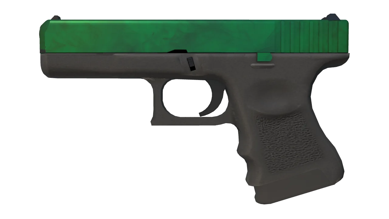 Glock-18 | Gamma Doppler (Emerald) seed #43, front