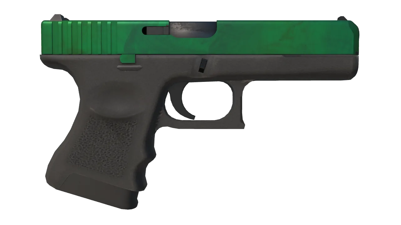 Glock-18 | Gamma Doppler (Emerald) seed #446, back