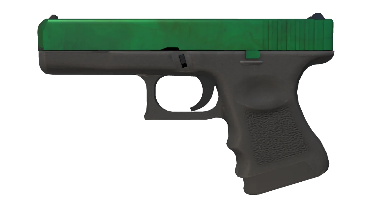 Glock-18 | Gamma Doppler (Emerald) seed #452, front