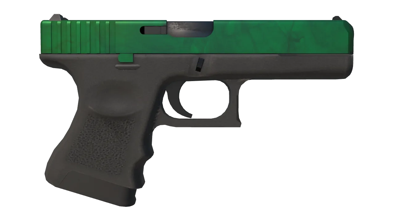 Glock-18 | Gamma Doppler (Emerald) seed #455, back