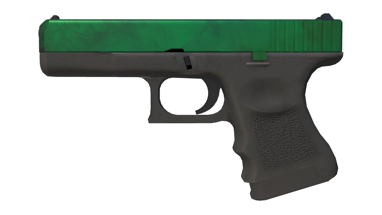 Glock-18 | Gamma Doppler (Emerald) seed #465, front