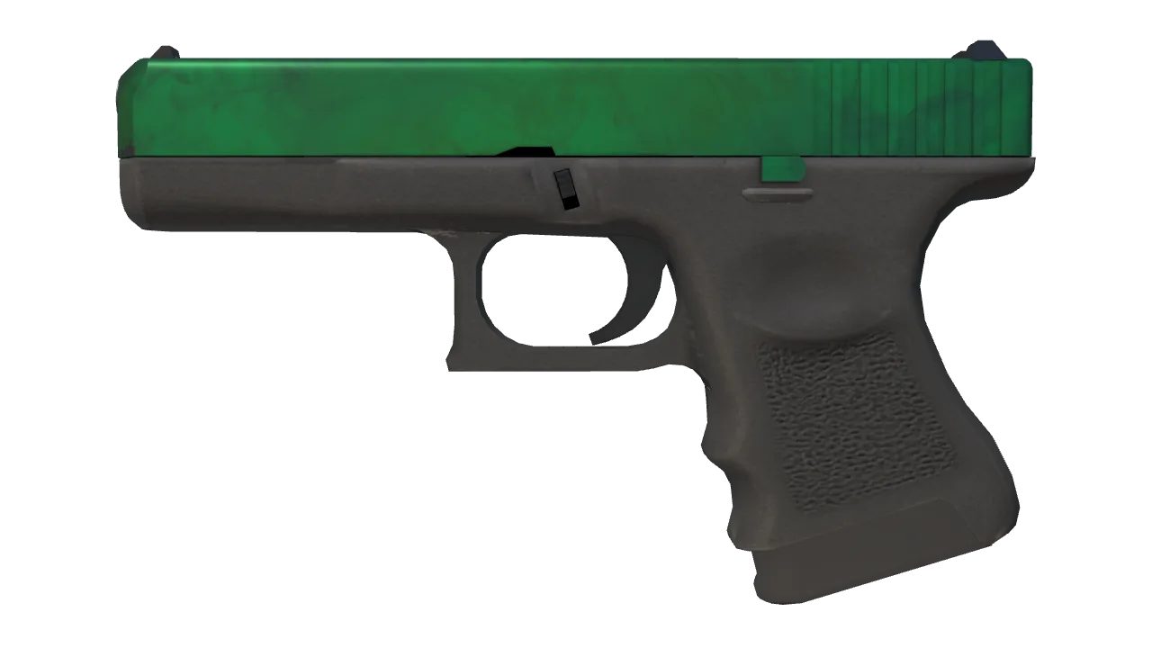 Glock-18 | Gamma Doppler (Emerald) seed #484, front