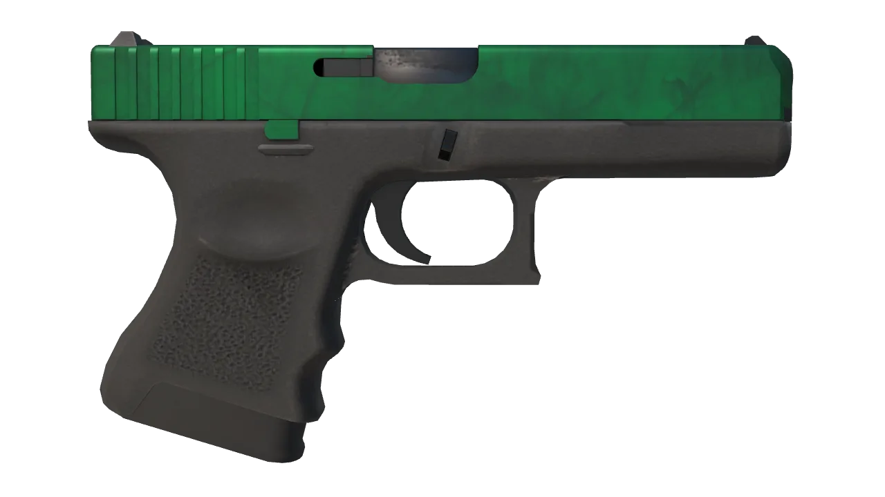 Glock-18 | Gamma Doppler (Emerald) seed #500, back
