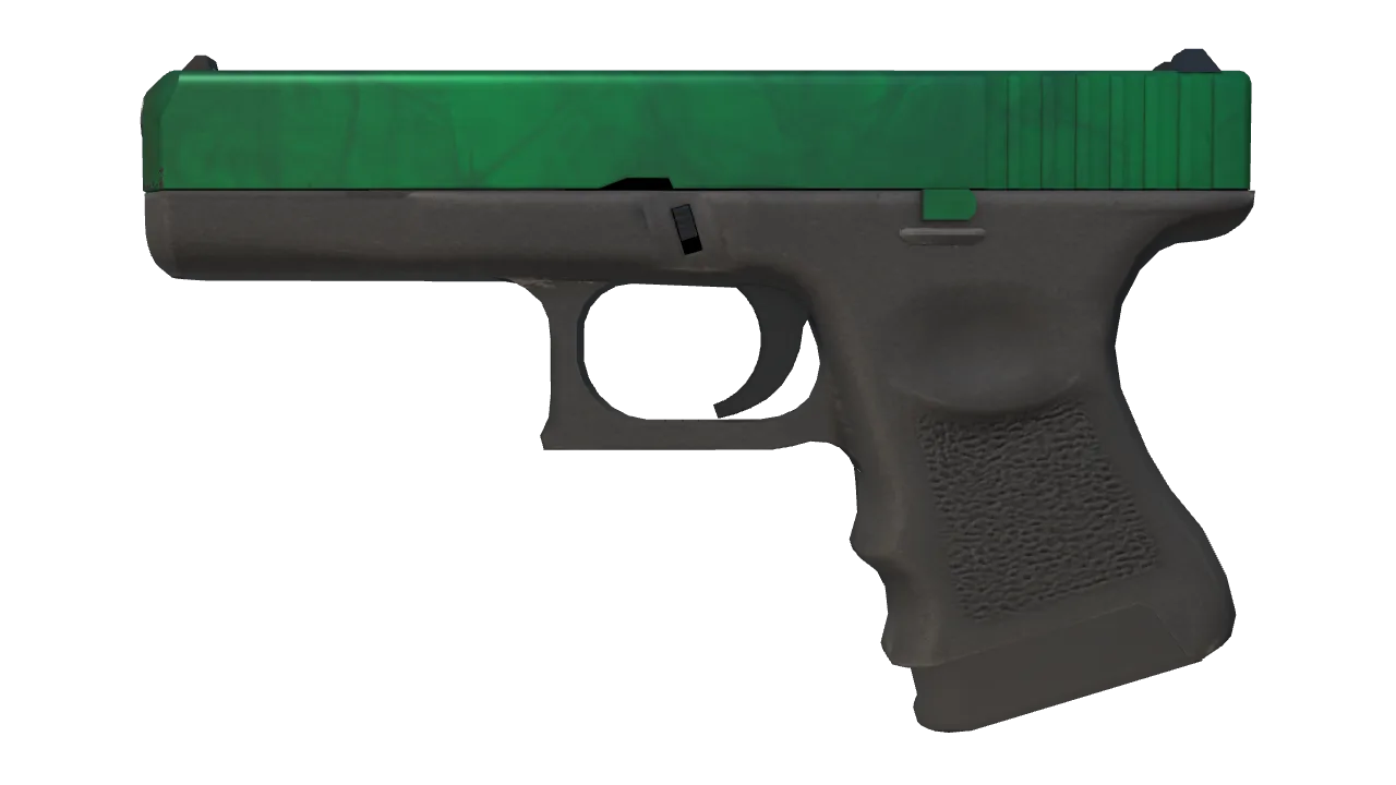 Glock-18 | Gamma Doppler (Emerald) seed #505, front