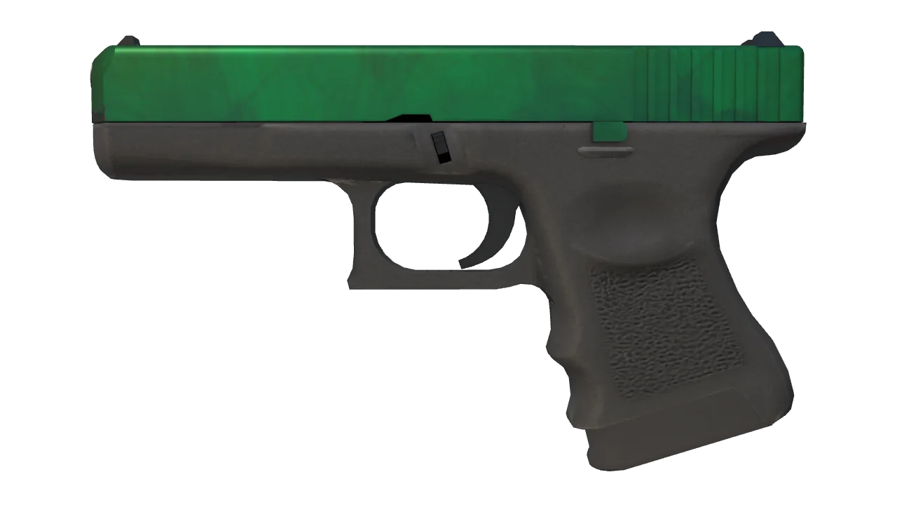 Glock-18 | Gamma Doppler (Emerald) seed #509, front