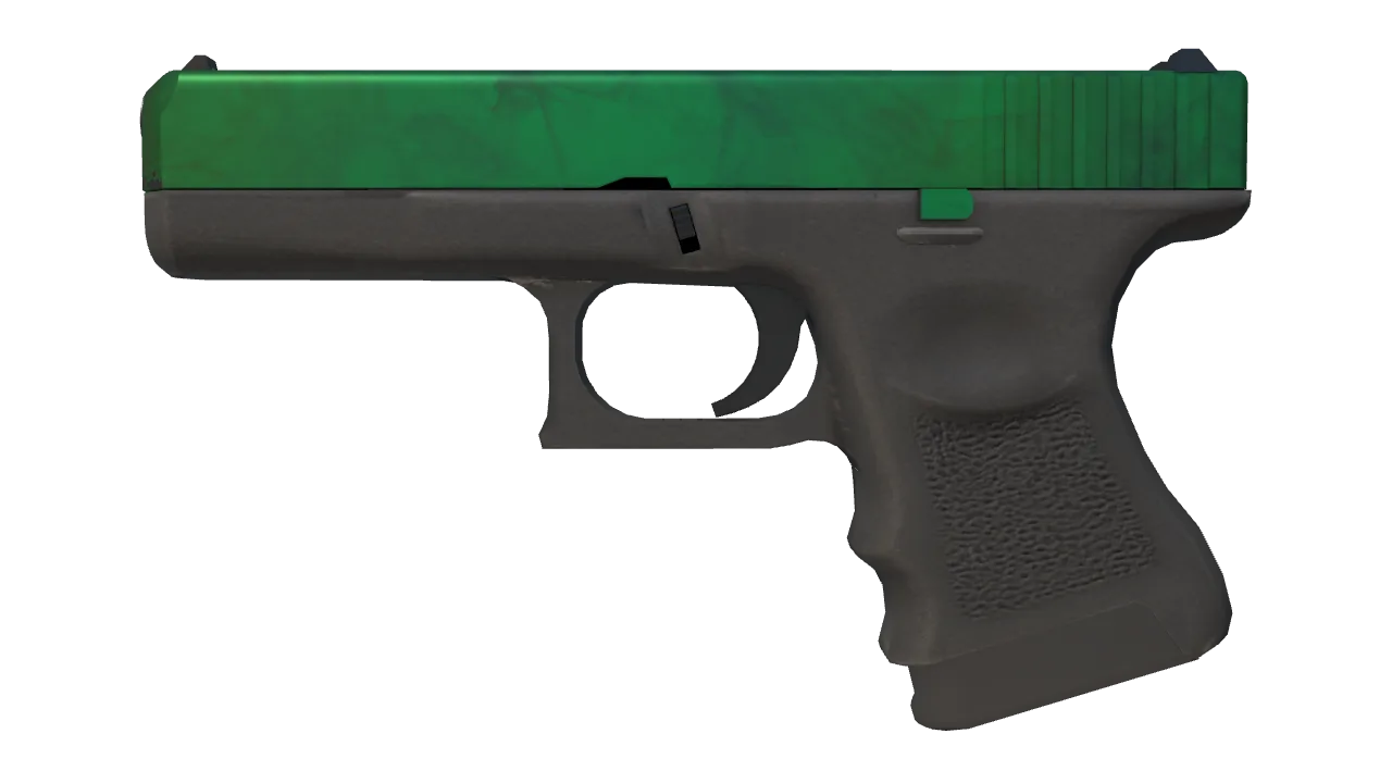 Glock-18 | Gamma Doppler (Emerald) seed #513, front