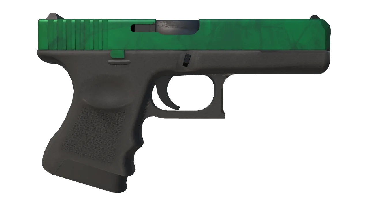 Glock-18 | Gamma Doppler (Emerald) seed #517, back