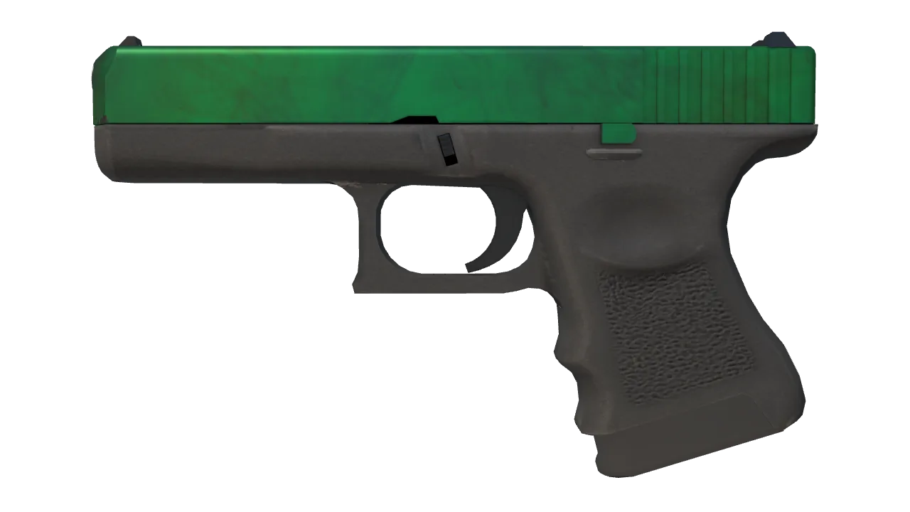 Glock-18 | Gamma Doppler (Emerald) seed #526, front