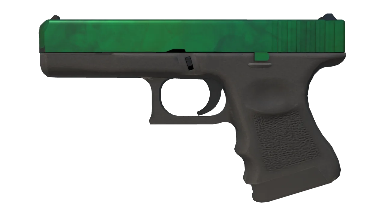 Glock-18 | Gamma Doppler (Emerald) seed #551, front