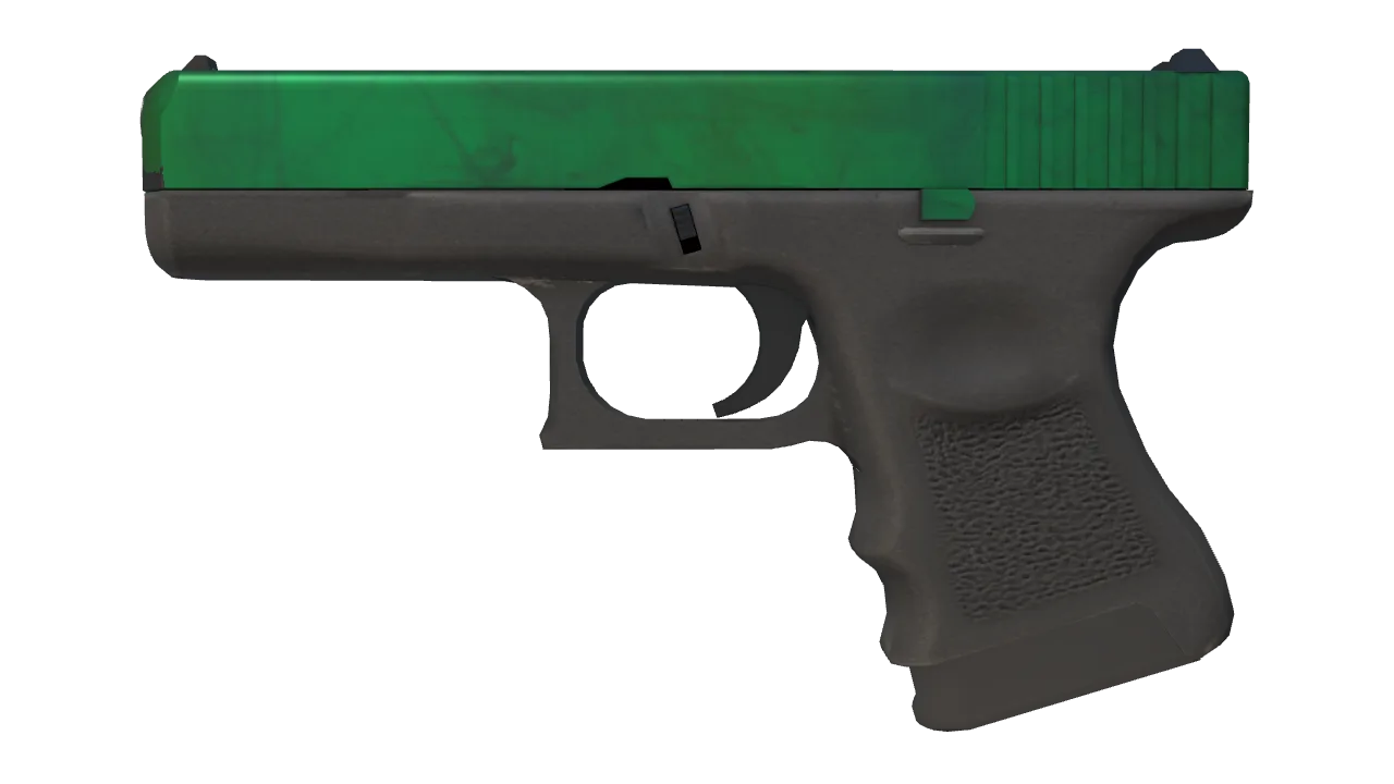 Glock-18 | Gamma Doppler (Emerald) seed #552, front