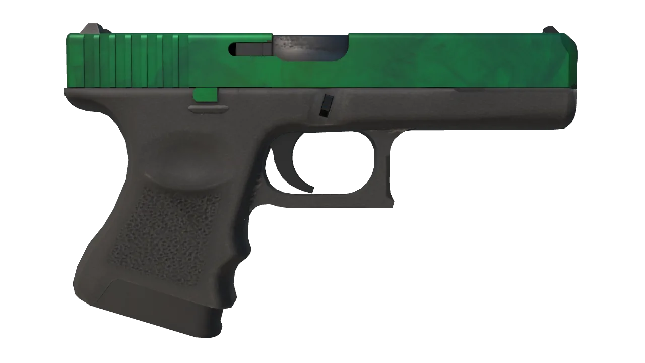 Glock-18 | Gamma Doppler (Emerald) seed #560, back
