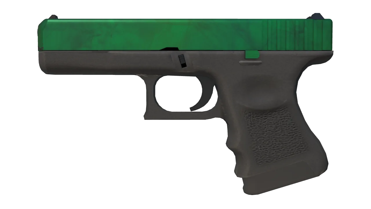 Glock-18 | Gamma Doppler (Emerald) seed #560, front