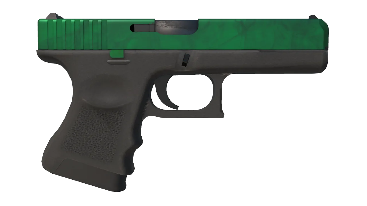 Glock-18 | Gamma Doppler (Emerald) seed #563, back