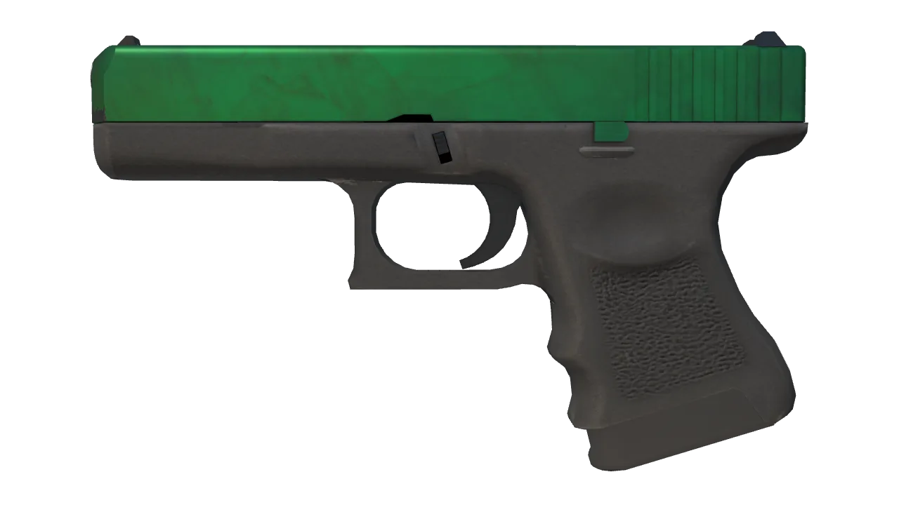 Glock-18 | Gamma Doppler (Emerald) seed #571, front