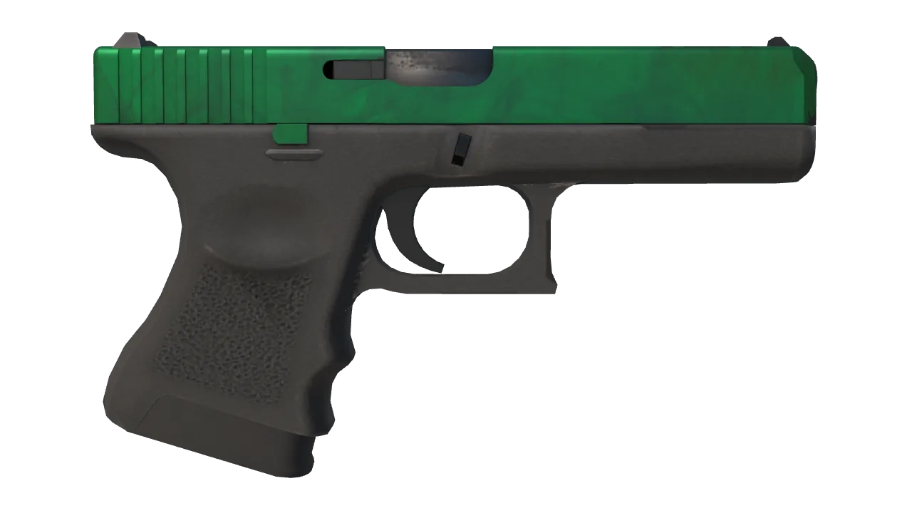 Glock-18 | Gamma Doppler (Emerald) seed #578, back