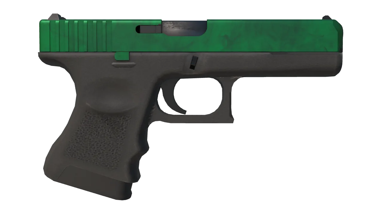 Glock-18 | Gamma Doppler (Emerald) seed #581, back