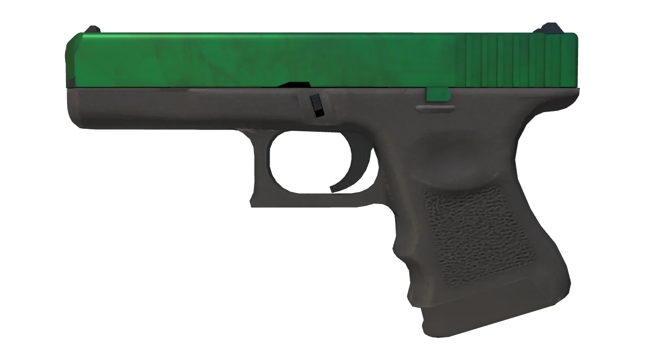 Glock-18 | Gamma Doppler (Emerald) seed #581, front