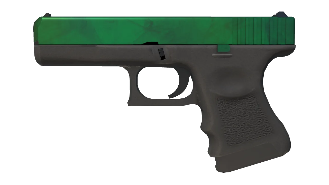 Glock-18 | Gamma Doppler (Emerald) seed #582, front