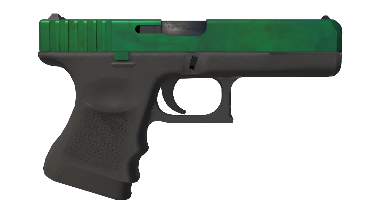 Glock-18 | Gamma Doppler (Emerald) seed #588, back