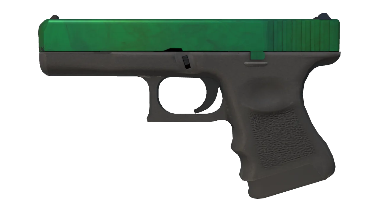 Glock-18 | Gamma Doppler (Emerald) seed #588, front