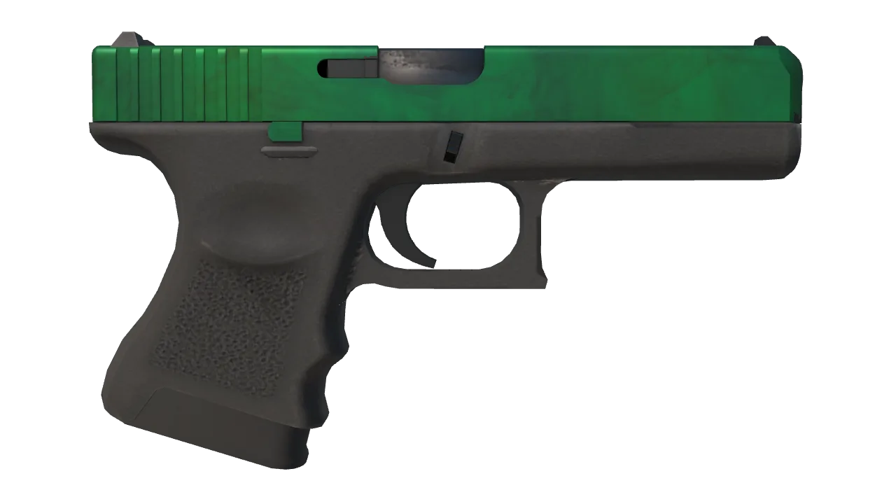 Glock-18 | Gamma Doppler (Emerald) seed #592, back