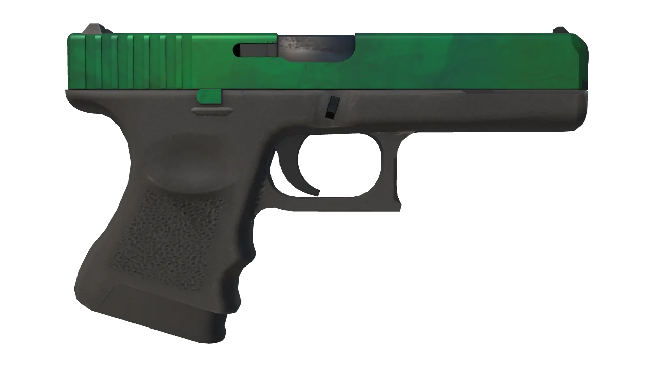 Glock-18 | Gamma Doppler (Emerald) seed #610, back
