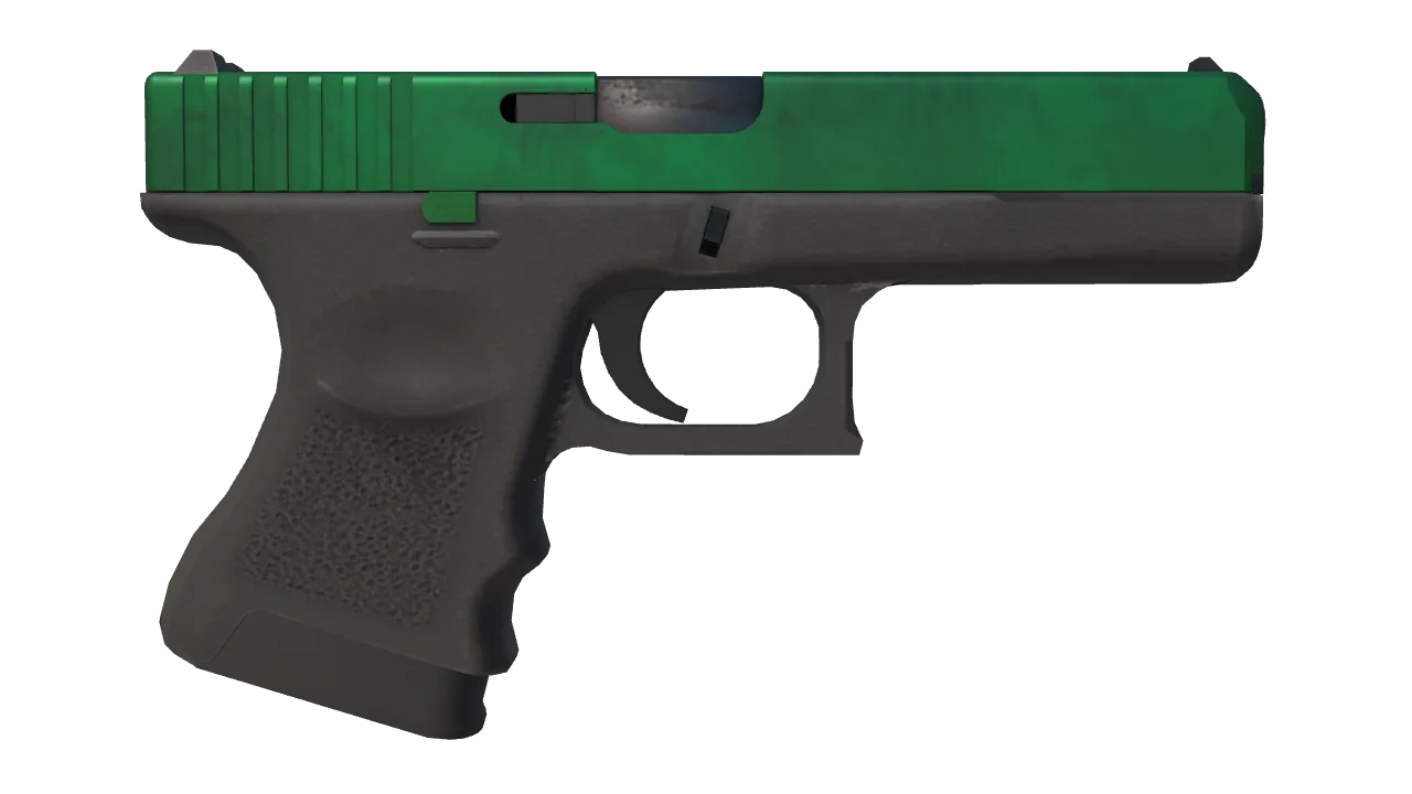 Glock-18 | Gamma Doppler (Emerald) seed #651, back