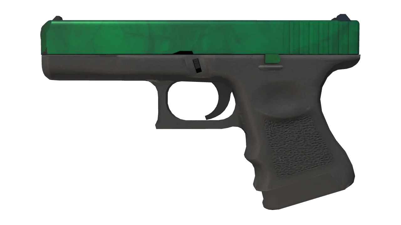 Glock-18 | Gamma Doppler (Emerald) seed #651, front