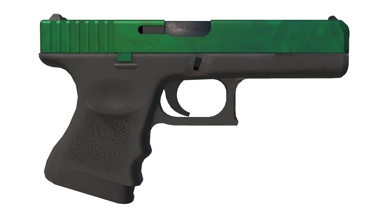 Glock-18 | Gamma Doppler (Emerald) seed #657, back
