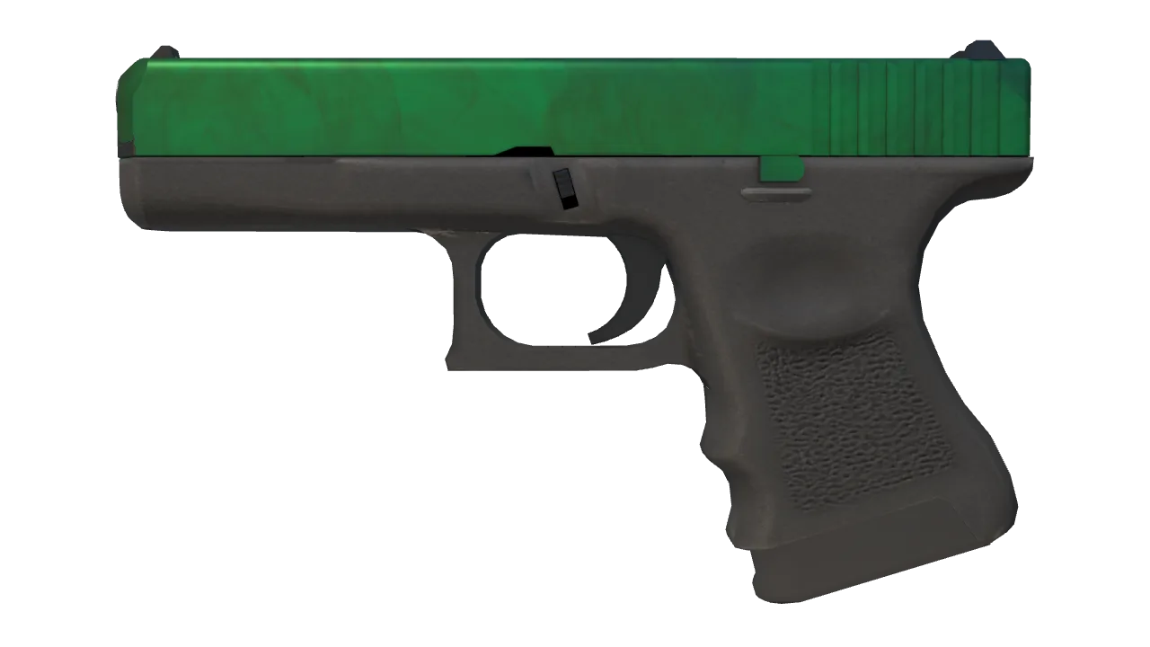 Glock-18 | Gamma Doppler (Emerald) seed #660, front