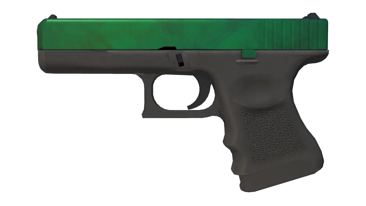 Glock-18 | Gamma Doppler (Emerald) seed #675, front