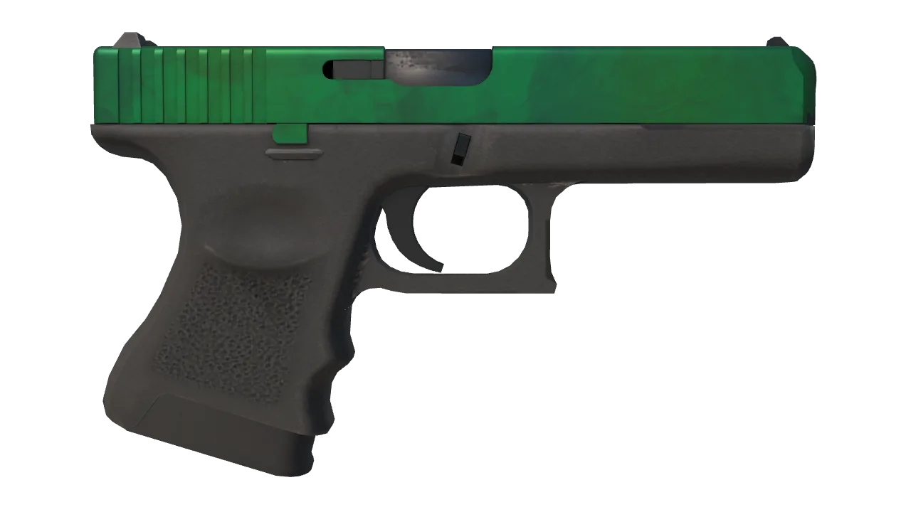 Glock-18 | Gamma Doppler (Emerald) seed #678, back