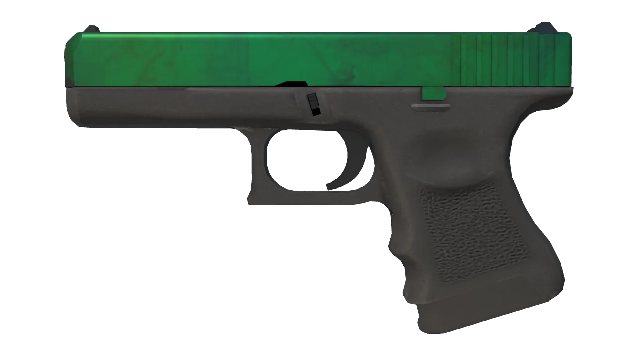 Glock-18 | Gamma Doppler (Emerald) seed #678, front