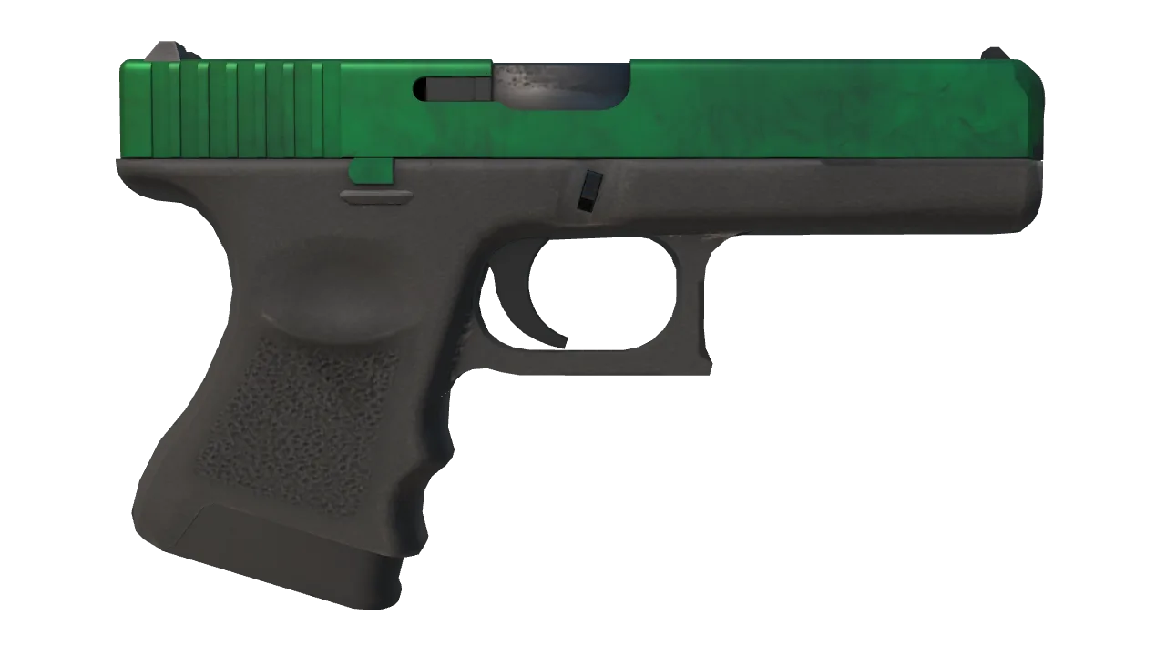 Glock-18 | Gamma Doppler (Emerald) seed #681, back