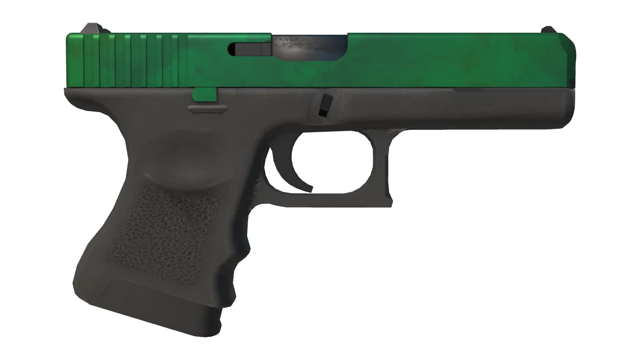 Glock-18 | Gamma Doppler (Emerald) seed #686, back