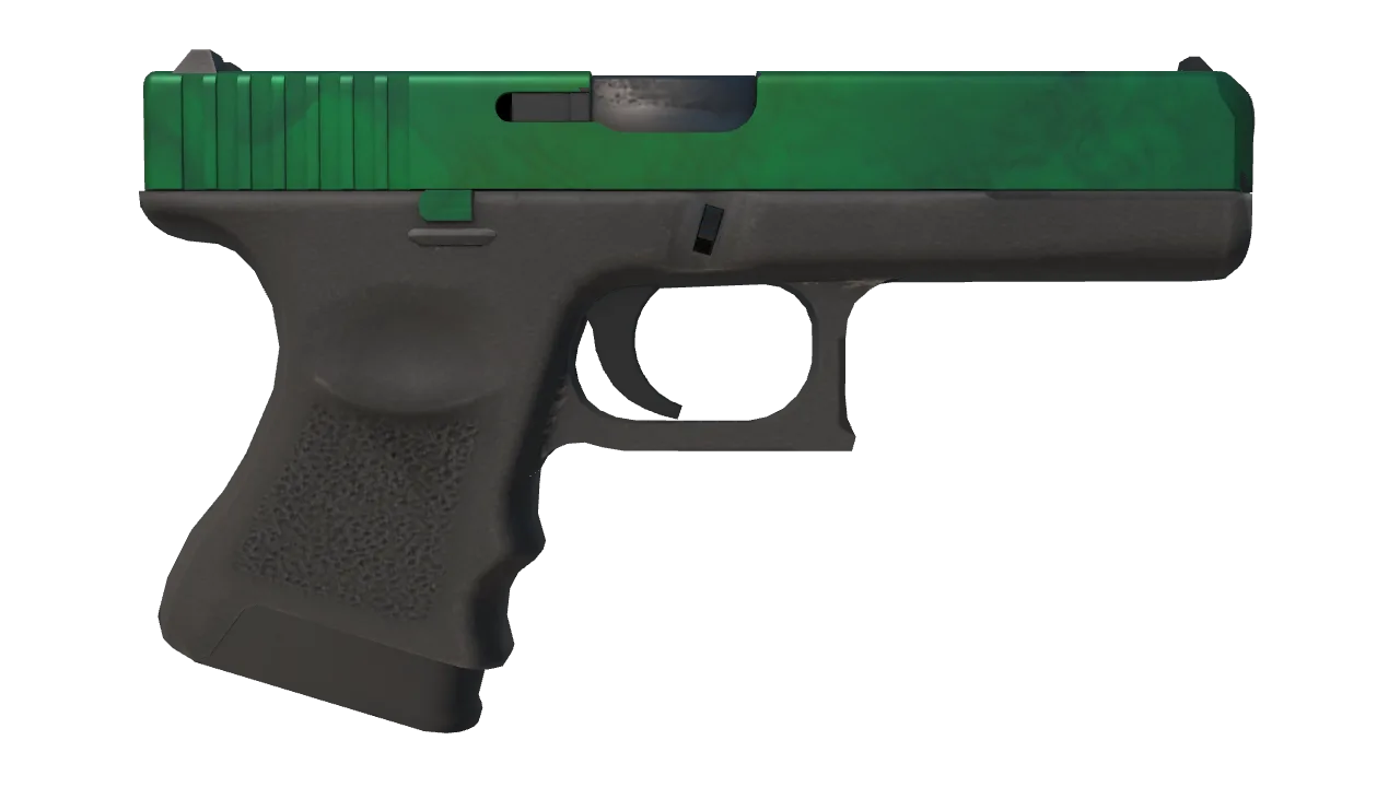Glock-18 | Gamma Doppler (Emerald) seed #883, back