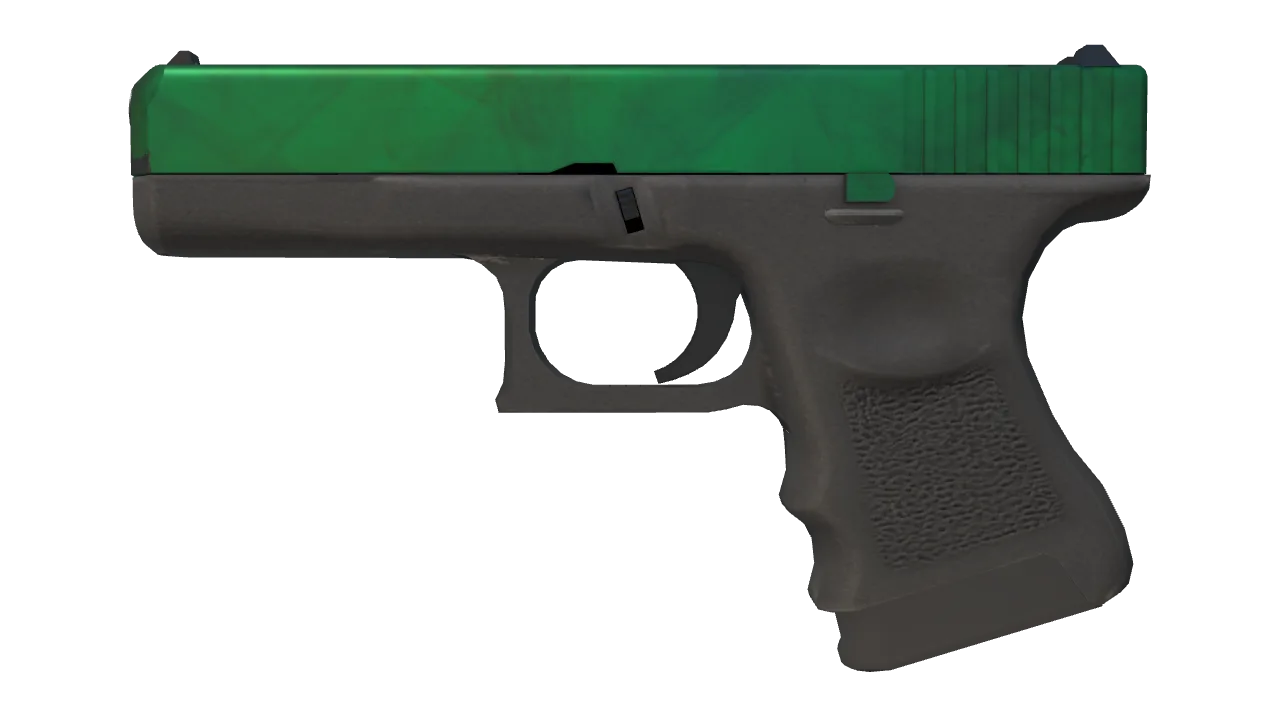 Glock-18 | Gamma Doppler (Emerald) seed #883, front