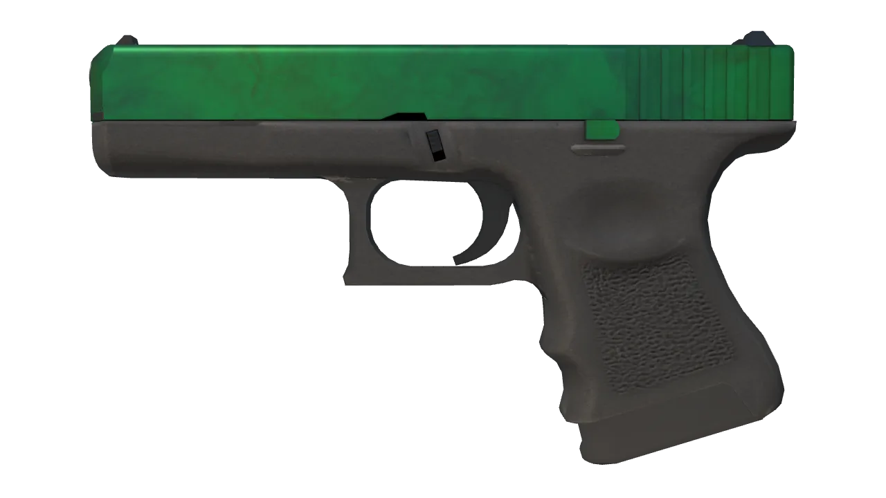 Glock-18 | Gamma Doppler (Emerald) seed #904, front