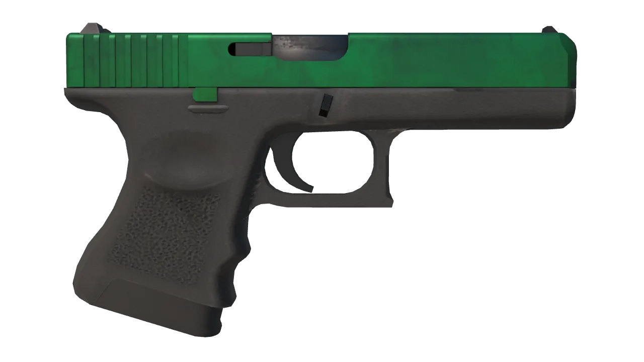 Glock-18 | Gamma Doppler (Emerald) seed #911, back
