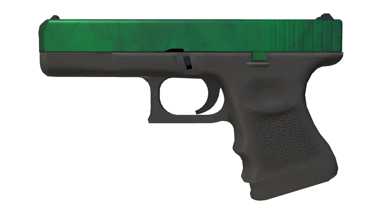 Glock-18 | Gamma Doppler (Emerald) seed #911, front