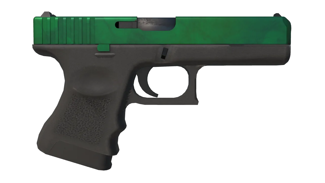 Glock-18 | Gamma Doppler (Emerald) seed #915, back