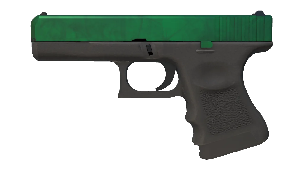 Glock-18 | Gamma Doppler (Emerald) seed #92, front