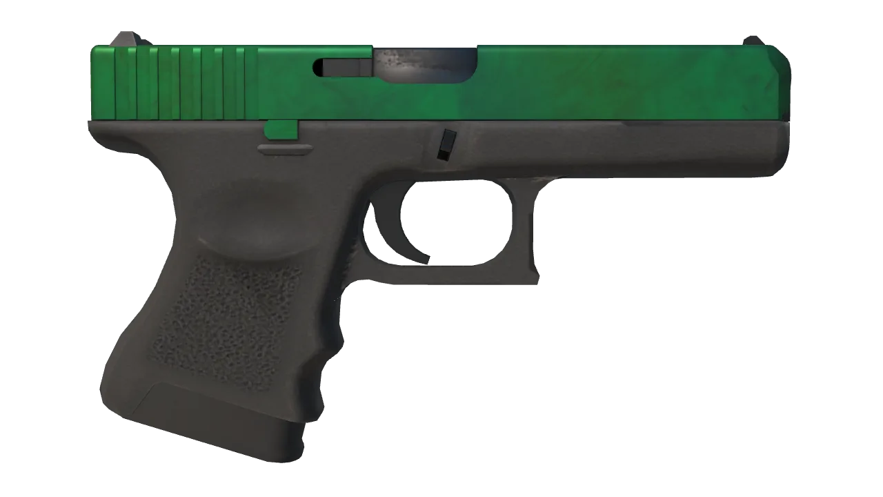 Glock-18 | Gamma Doppler (Emerald) seed #931, back