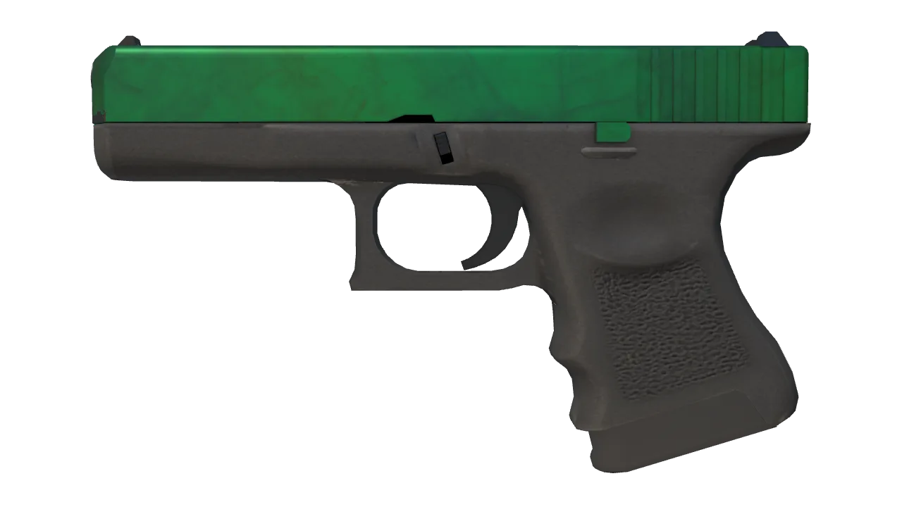 Glock-18 | Gamma Doppler (Emerald) seed #931, front