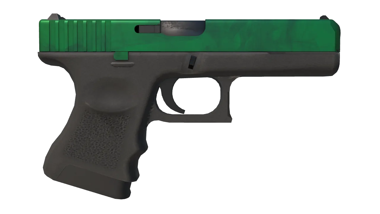 Glock-18 | Gamma Doppler (Emerald) seed #943, back