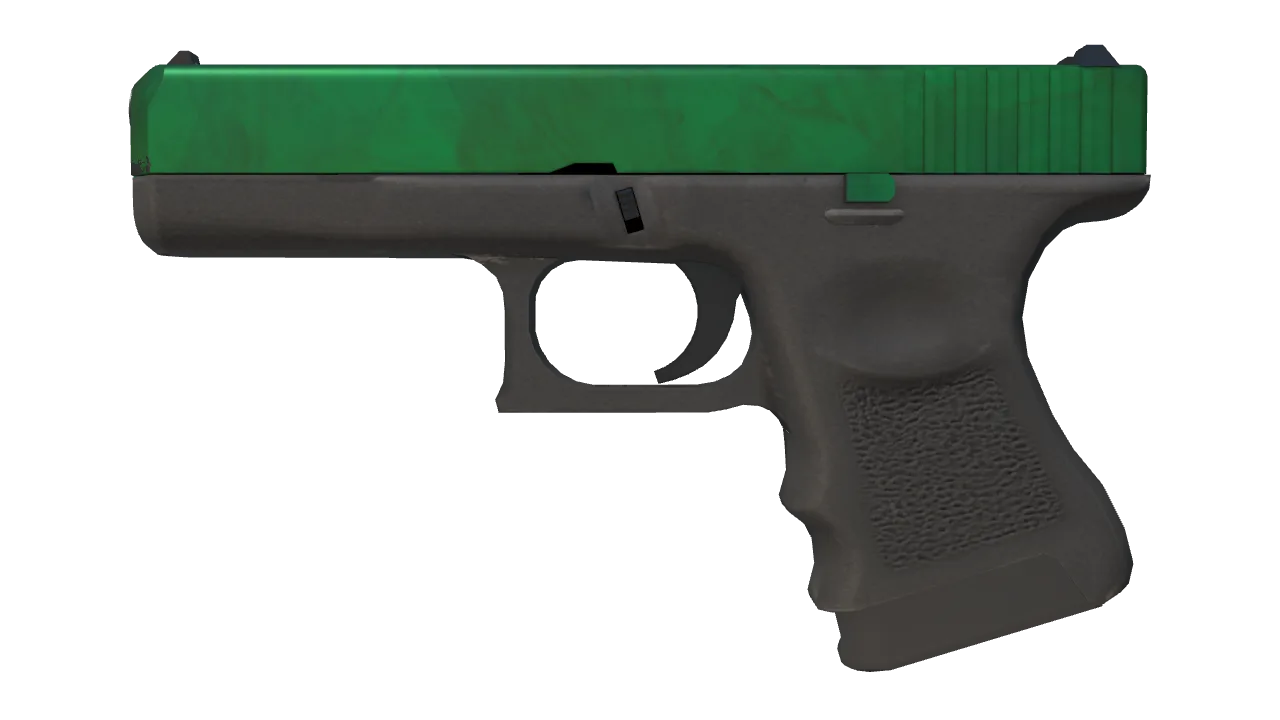 Glock-18 | Gamma Doppler (Emerald) seed #944, front