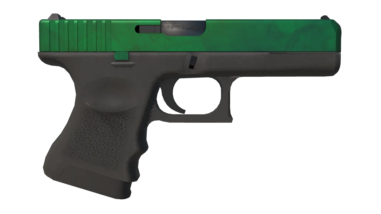 Glock-18 | Gamma Doppler (Emerald) seed #956, back