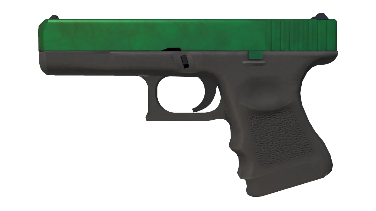 Glock-18 | Gamma Doppler (Emerald) seed #961, front