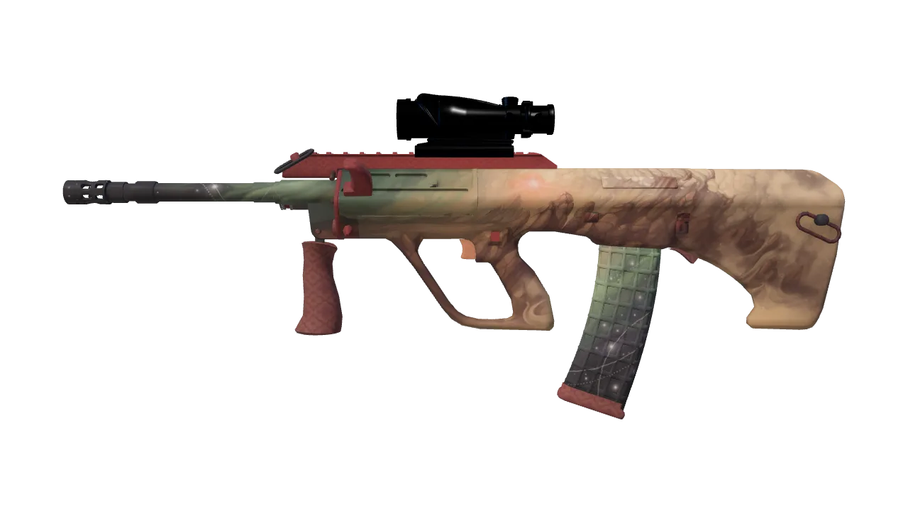 AUG | Sand Storm (Factory New) — Dust II light, front